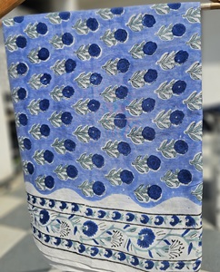 Paréo Sarong en Coton Bohème Imprimé à la Main, Cache-maillot de Bain Léger pour Femme, Idéal pour l'Été - Product Image 5