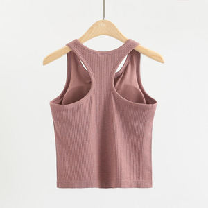 Débardeur côtelé sans couture extensible pour femme, idéal pour le yoga et le Pilates – Vente en gros de hauts de qualité supérieure pour femmes - Product Image 6