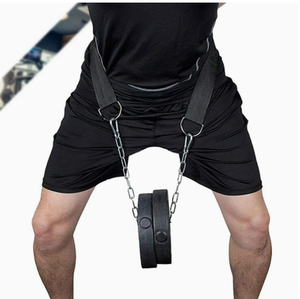 Ceinture de musculation rembourrée réglable avec chaîne pour la gym, le fitness et les entraînements de force - Product Image 4