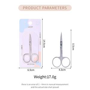 Stainless Steel Manicure <b>Scissors</b> with Sharp Straight Blades <b>for</b> <b>Nail</b> Care Adults Beauty Tools Multifunctional Handle <b>Nail</b> Art - Product Image 6