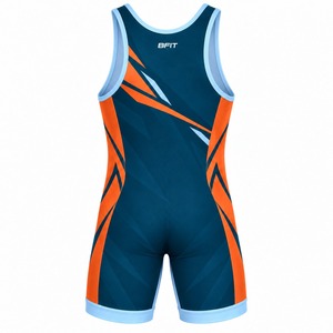 Singlet de Lucha Libre para Hombre, Sublimado, Tejido Elástico, Ajuste Atlético, Uniforme de Una Pieza para Entrenamiento y Competencia - Product Image 4