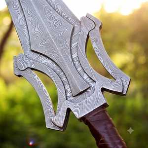 Réplica de Espada de Damasco Hecha a Mano: Maestros del Universo |   Cosplay, regalo de aniversario para esposo, regalo para padre e hijo. - Product Image 4