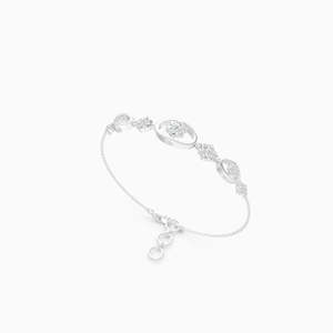 0.69 Ct Lab Grown Diamond Elegant <b>Bracelet</b> In 9K Yellow White And Rose Gold - Product Image 1