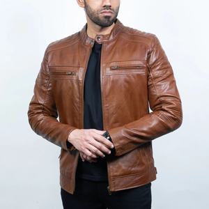 Chaqueta de Cuero para Hombre al por Mayor – Estilo Casual y Motero, Corte Ajustado, Cuero Premium Suave, Suministro Directo de Fábrica - Product Image 5