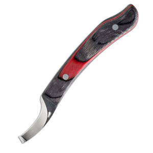 Couteau à sabots vétérinaire professionnel avec logo personnalisé, manche en bois de qualité supérieure, lame en acier inoxydable, coupe-sabots, outils de soin des pieds - Product Image 1