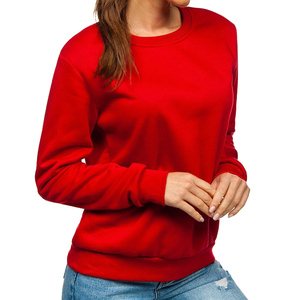 Suéter Rojo de Cuello Redondo, Manga Larga, Tejido, Color Sólido, Estilo Casual, Corte Regular, Unisex, Estilo Otoñal - Product Image 3