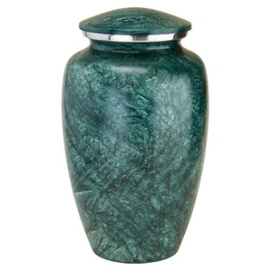 Urne funéraire en métal effet bois avec motif à rayures fluides, pour cendres commémoratives, souvenir et rémembrance - Product Image 4
