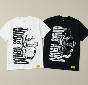 T-shirt graphique vintage personnalisé noir et blanc, imprimé streetwear, coton premium, unisexe, décontracté, manches courtes - Product Image 1