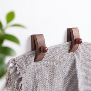 Solid Mango and Acacia Wooden Wall Peg <b>Hook</b> Modern Grip Knob Decorative Hanger for Entryway Storage Home Decor and Organizatio - Product Image 5