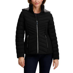 Women’s Winter <b>Quilted</b> Puffer <b>Jacket</b> with Hood – Lightweight Warm Zip-Up Coat - Product Image 1