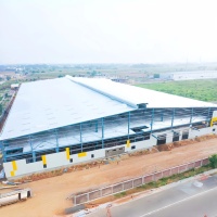 Entrepôt préfabriqué en acier moderne à faible coût |   Bâtiment métallique à assemblage rapide pour usage industriel et atelier