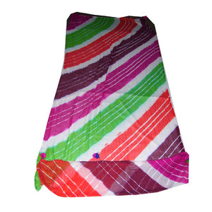 Pañuelo Toub de Alta Calidad para Mujer, Venta al por Mayor de Fábrica, Diseño Premium de Crepé Teñido con Borde Decorativo de Pompones, Ligero - Product Image 3