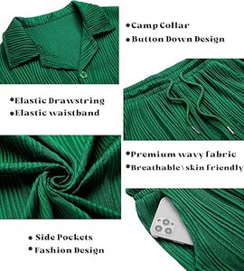 Men Summer <b>Knitted</b> Embroidered 100% Cotton Quick Dry Short Sleeve Custom Logo Joggers Suits <b>Set</b> Shirt and Short <b>Set</b> - Product Image 5