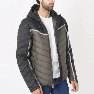 New Arrive Unique Design High Quality Custom Coated Stand Collar Quilted <b>Puffer</b> <b>Jacket</b> Men Low Cost <b>Cheap</b> Price - Product Image 3