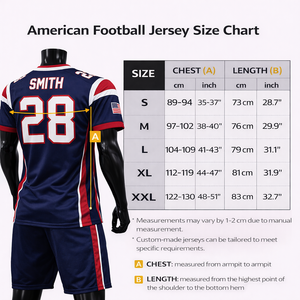 Maillot de football américain personnalisé, grande taille, séchage rapide, respirant, antibactérien, tissu 100% polyester, sublimé, brodé - Product Image 5