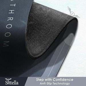 Tapis de salle de bain personnalisé ovale et carré, tapis de douche antidérapant absorbant l'eau, tapis de sol en caoutchouc, tapis en velours cristal - Product Image 6