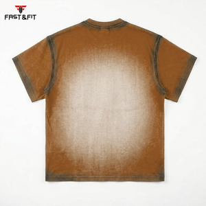 T-shirt en coton 100% tricoté, sur mesure, de haute qualité, style décontracté, designs modernes, motif uni, pour hommes - Product Image 5