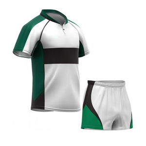Uniformes de rugby sublimés à manches courtes de haute qualité, design tendance, personnalisés, 100% polyester, antibactériens, séchage rapide, vêtements de sport - Product Image 2