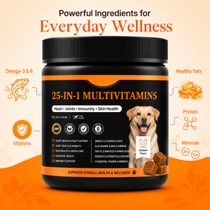 Premium Multivitamin Chews for Dogs and Cats Natural Pet Supplements Daily Vitamins for Immune Joint Skin Coat Digestive Support - Product Image 4