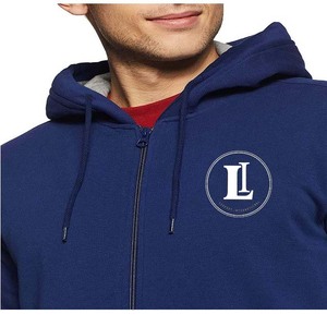 Sweat à capuche personnalisé en coton 100% 320 g/m² avec broderie et patchwork, fabrication ODM, unisexe, épais, confortable, élégant, coupe normale - Product Image 2