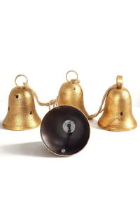 Ornement de cloche de Noël décoratif en métal pour arbre de Noël, restaurant, hôtel, maison, décoration festive saisonnière - Product Image 2