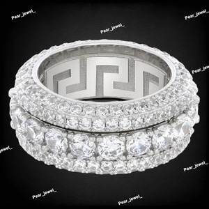 Anillo de Diamante Moissanite de Lujo a Precio Accesible, de Proveedor Indio, para Mujer, Joyería de Boda con Alta Dureza, Disponible para la Venta - Product Image 5