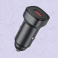 Adaptateur de chargeur de voiture double USB C en alliage d'aluminium usiné CNC OEM personnalisé pour allume-cigare automobile 18W
