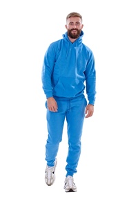 <b>Plain</b> <b>Tracksuit</b> Fleece Ribbed Cuff Sweatshirts Embroidery <b>Plain</b> Color Long Sleeve Custom Made Men's <b>Tracksuits</b> - Product Image 6