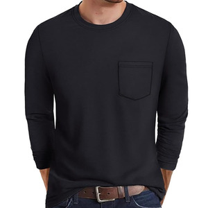 Camisas Casuales de Manga Corta para Hombre, 100% Algodón, Cuello Redondo, con Bolsillo, Corte Regular, Color Sólido, Secado Rápido, Transpirables, para Primavera y Otoño - Product Image 1
