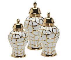 Pot de gingembre de table avec matériau de qualité supérieure enduit de couleur blanche de dernière conception pour les fournitures de décoration d'hôtel à la maison - Product Image 3