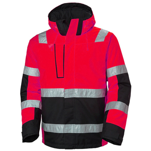 Premium High Visibility Unisex Reflective Safety <b>Jacket</b> Hooded Winter Waterproof Breathable Safety <b>Jacket</b> - Product Image 2