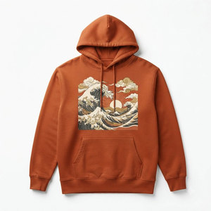 Sweat-shirt à capuche en coton imprimé DTG, coupe décontractée, pour un style décontracté et les sorties du week-end. - Product Image 1