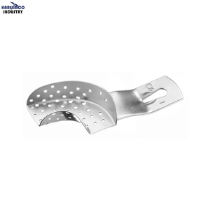 Bandeja de Impresión Manual Plateada Personalizada para Prótesis Dentales, Parte 1-2 Izquierda, Talla 1, Certificación CE - Product Image 1
