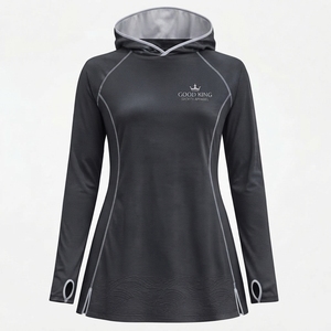 Haut de maillot de bain modeste grande taille pour femme, à manches longues, séchage rapide, en Spandex/Polyester, pour musulmanes portant un hijab - Product Image 1