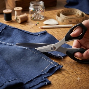 Fabriqué à Taïwan, ciseaux à quilting de 8,5 pouces, ciseaux à tissu de qualité supérieure, fabricant en gros - Product Image 1