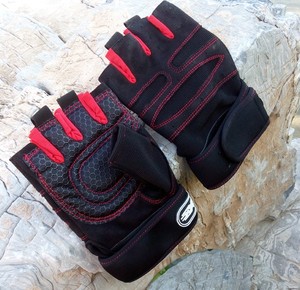 Gants de sport unisexes XXL demi-doigts légers en maille respirante antidérapants pour la musculation et l'entraînement avec poignets ajustables - Product Image 5