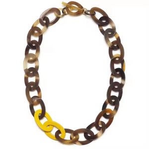 Collier en corne de buffle véritable de qualité naturelle de luxe, article fait main par CRESCENT CRAFTS - Product Image 2