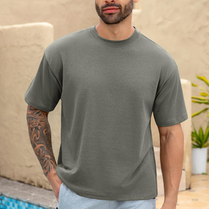 Camisetas Extra Grandes Cómodas para Hombre, Transpirables, 100% Algodón, Ecológicas, de Alta Calidad y Secado Rápido - Product Image 4