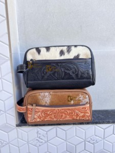 Organizador de artículos de aseo de cuero con herramientas manuales, nuevo lujo, gran capacidad, bolsas de maquillaje de cuero de vaca para viajes para mujer con asa - Product Image 5