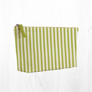 Pochette tissée en coton éco-responsable de couleur vert printanier, provenant d'un fabricant de textiles d'ameublement sur mesure pour l'exportation mondiale. - Product Image 1