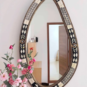 กระจกตกแต่งห้องนั่งเล่นลายฝังกระดูก ดีไซน์หรูหรา ขยายได้ คุณภาพส่งออก เหมาะสำหรับใช้ในบ้านและโรงแรม จากอินเดีย - Product Image 1