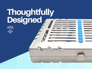 Juego Básico de Laparotomía: Suministros Quirúrgicos, Casete de Instrumentos Estériles para Bandeja de Acero Inoxidable Desmontable de 4 Piezas para Autoclave, Manual - Product Image 3