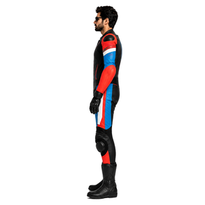 Combinaison de moto en cuir Samroz Sports pour homme, une pièce, protections CE amovibles, toutes saisons, résistante à l'eau, respirante, coupe-vent, course - Product Image 2