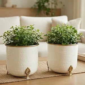 Wholesale Premium Quality Copper Flower Pots & Planters Industrial Design Eco-Friendly Garden Home <b>Decor</b> Competitive Price - Product Image 1