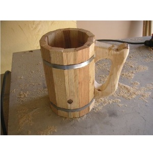 Mug en bois vintage le plus vendu, sculpté à la main, pour café, thé et boissons froides, disponible à prix compétitif - Product Image 1