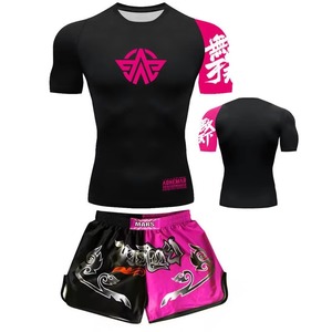 Ensemble de vêtements de sport de haute qualité, veste de boxe et short pour hommes sur mesure avec logo, uniforme d'entraînement MMA Muay Thai - Product Image 2