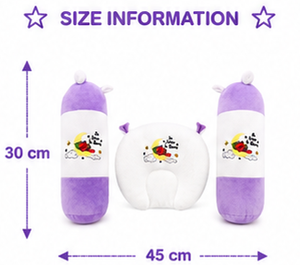 Almohada de Mostaza con Cojín de Soporte para Bebés Recién Nacidos, Juego de Soporte Suave para la Cabeza y el Cuerpo del Bebé, Almohada de Posicionamiento, Decoración para Cuna, OEM - Product Image 4