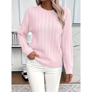 Women's Knit <b>Cardigan</b> Crop <b>Sweater</b> Solid Color O-Neck Full Sleeve Single Button Elegant Winter Wear Red Beige Black - Product Image 5
