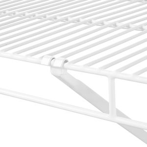 Kit d'étagères murales robustes en fil d'acier de 1,2 m (4 pi) – 2 ensembles d'étagères flottantes suspendues pour garages, installation facile - Product Image 4