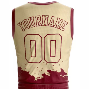 Conjunto de Uniforme de Baloncesto Transpirable de Última Moda con Patrón de Letras, Colores y Logotipo Personalizables, Ajuste Cómodo para Adultos - Product Image 6